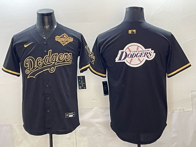2026 Men Nike Los Angeles Dodgers Blank black gold Game MLB Jersey 0035->los angeles dodgers->MLB Jersey
